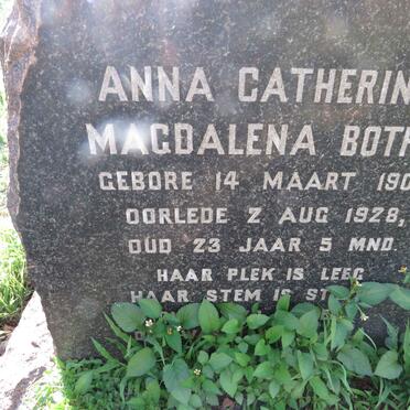 BOTHA Anna Catherina Magdalena 1905-1928