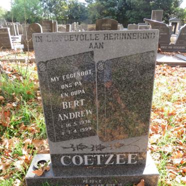 COETZEE Bert Andrew 1936-1999