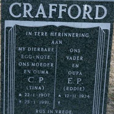 CRAFFORD E.P. 1924- &amp; C.P. 1907-1991