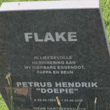 FLAKE Petrus Hendrik 1965-2009