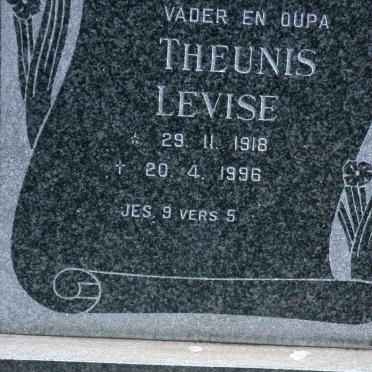 FOURIE Theunis Levise 1918-1996