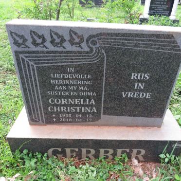 GERBER Cornelia Christina 1955-2018