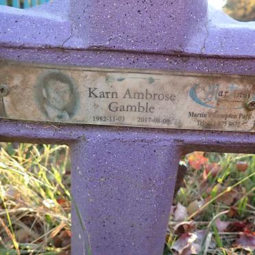 GAMBLE Karn Ambrose 1982-2017