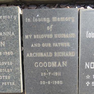 GOODMAN Archibald Richard 1911-1980