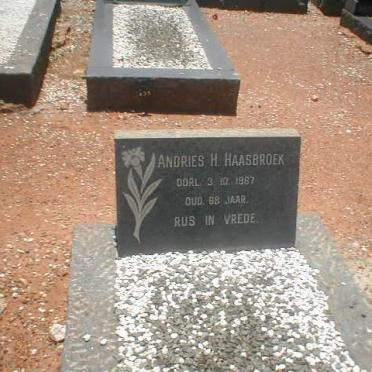 HAASBROEK Andries H. -1987
