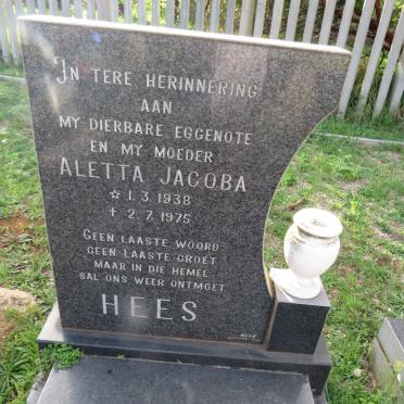 HEES Aletta Jacoba 1938-1975
