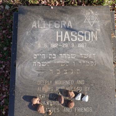 HASSON Allegra 1912-1987