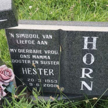 HORN Hester 1953-2008