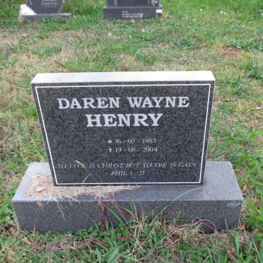 HENRY Daren Wayne 1985-2004