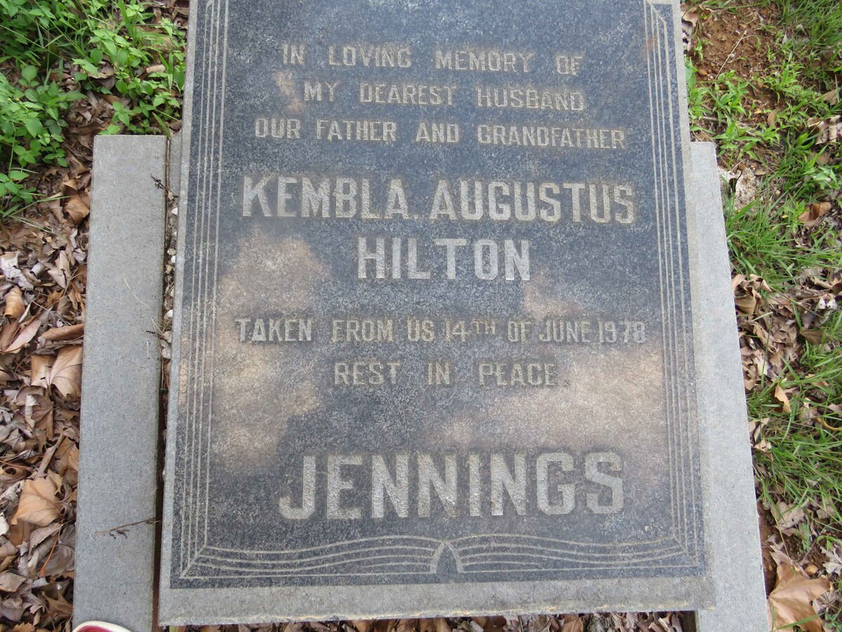 JENNINGS Kembla Augustus Hilton -1978
