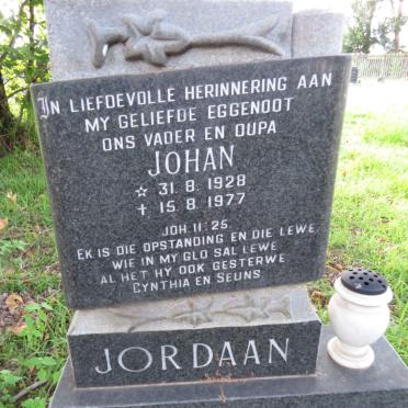 JORDAAN Johan 1928-1977