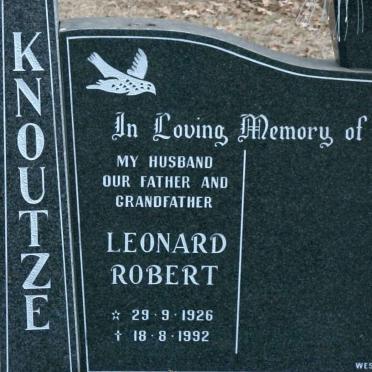 KNOUTZE Leonard Robert 1926-1992