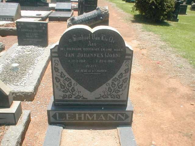 LEHMANN Jan Johannes 1912-1963