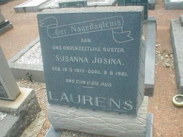 LAURENS Susanna Josina 1913-1961
