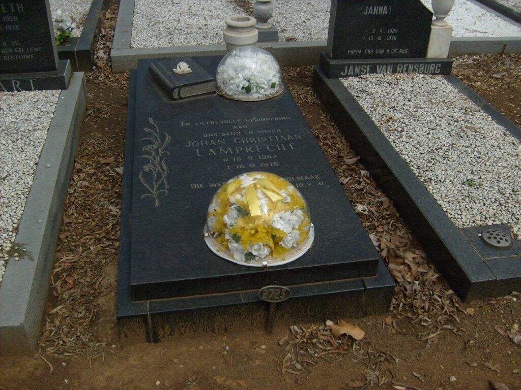 LAMPRECHT Johan Christiaan 1957-1976