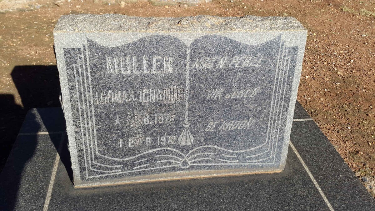 MULLER Thomas Ignatius 1972-1972