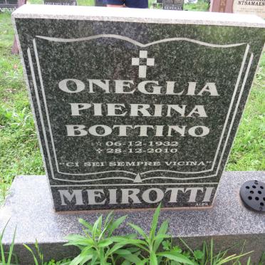 MEIROTTI Oneglia Pierina 1932-2010