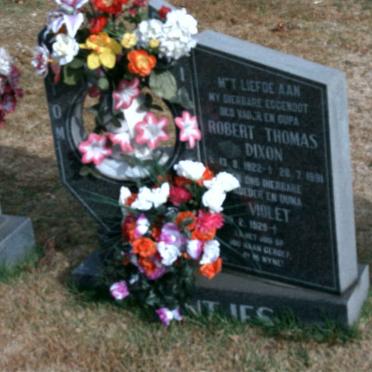 MEINTJES Robert Thomas Dixon 1922-1991 &amp; Violet 1929-