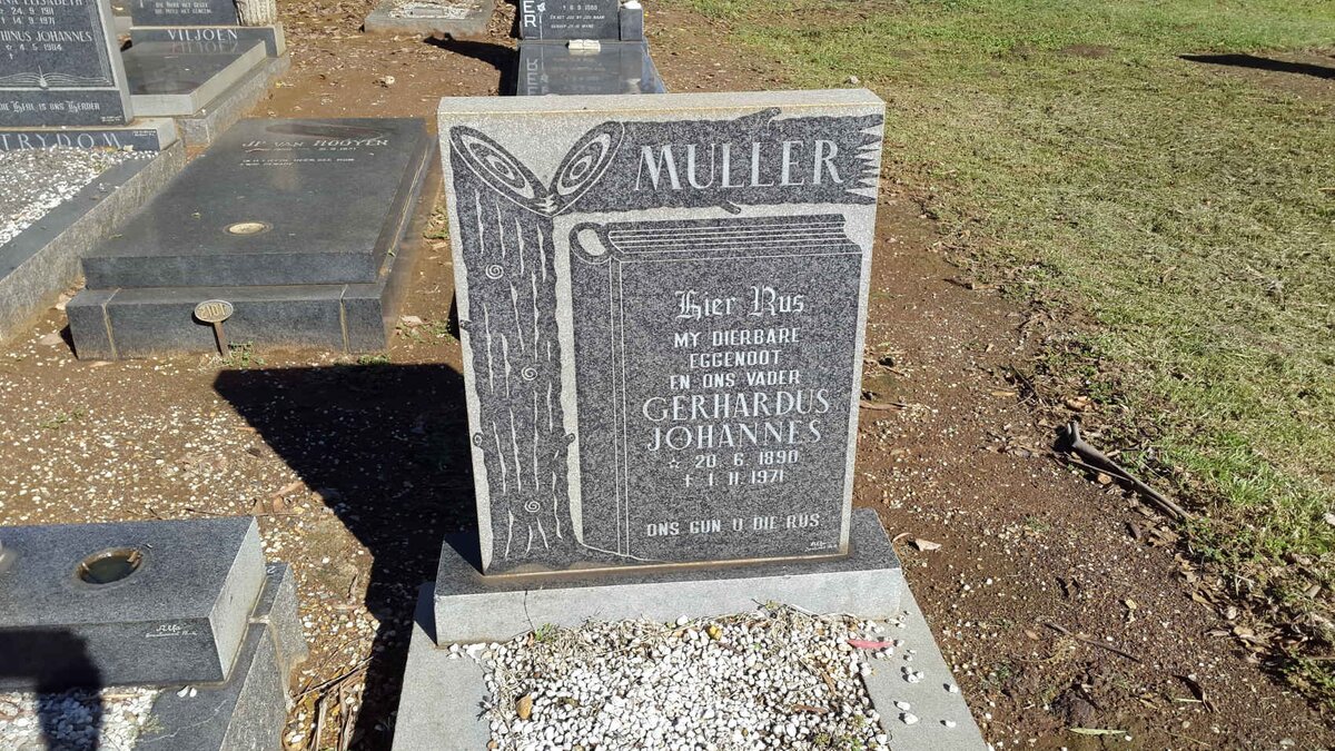 MULLER Gerhardus Johannes 1890-1971