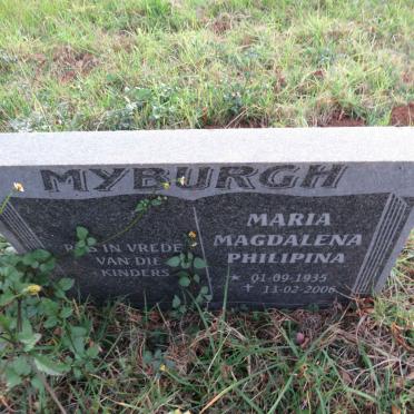 MYBURGH Maria Magdalena Philipina 1935-2006