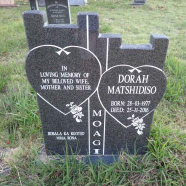 MOAGI Dorah Matshidiso 1977-2016
