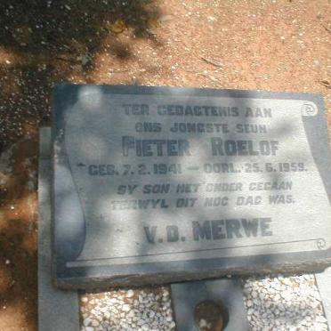 MERWE Pieter Roelof, v.d. 1941-1959