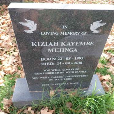 MUJINGA Kiziah Kayembe 1993-2018