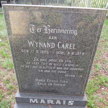 MARAIS Wynand Carel 1925-1979