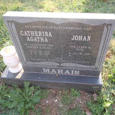 MARAIS Johan 1949- &amp; Catharina Agatha 1950-2015