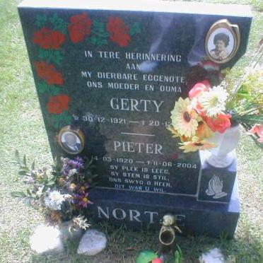 NORTJE Pieter 1920-2004 &amp; Gerty 1921-?