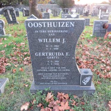 OOSTHUIZEN Willem J. 1914-1998 & Gertruida E. 1918-1998