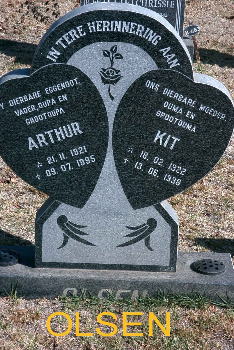 OLSEN Arthur 1921-1995 &amp; Kit 1922-1998