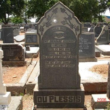 PLESSIS Theunis, du 1916-1941