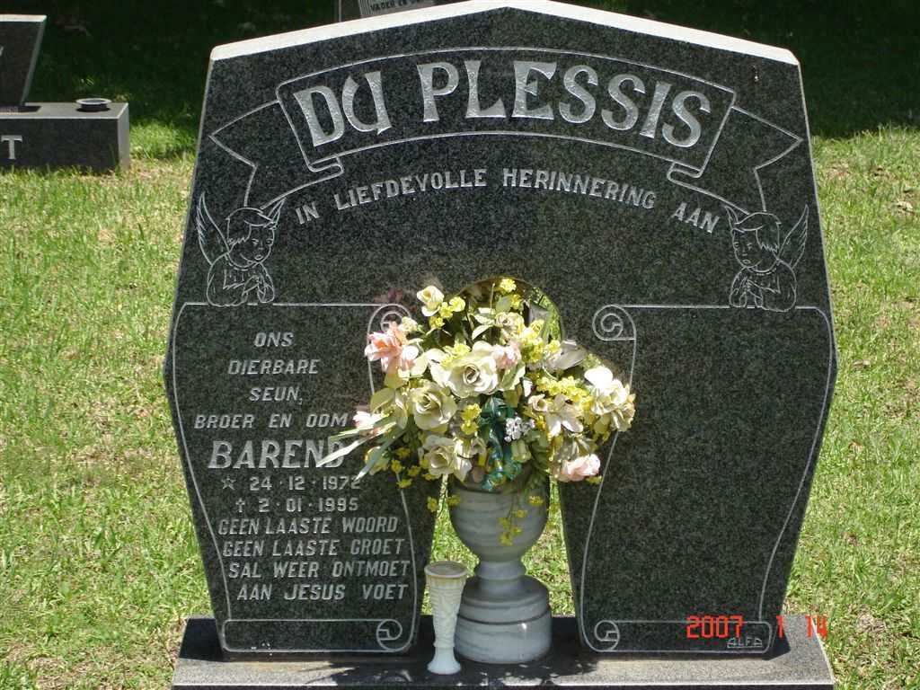 PLESSIS Barend, du 1972-1995
