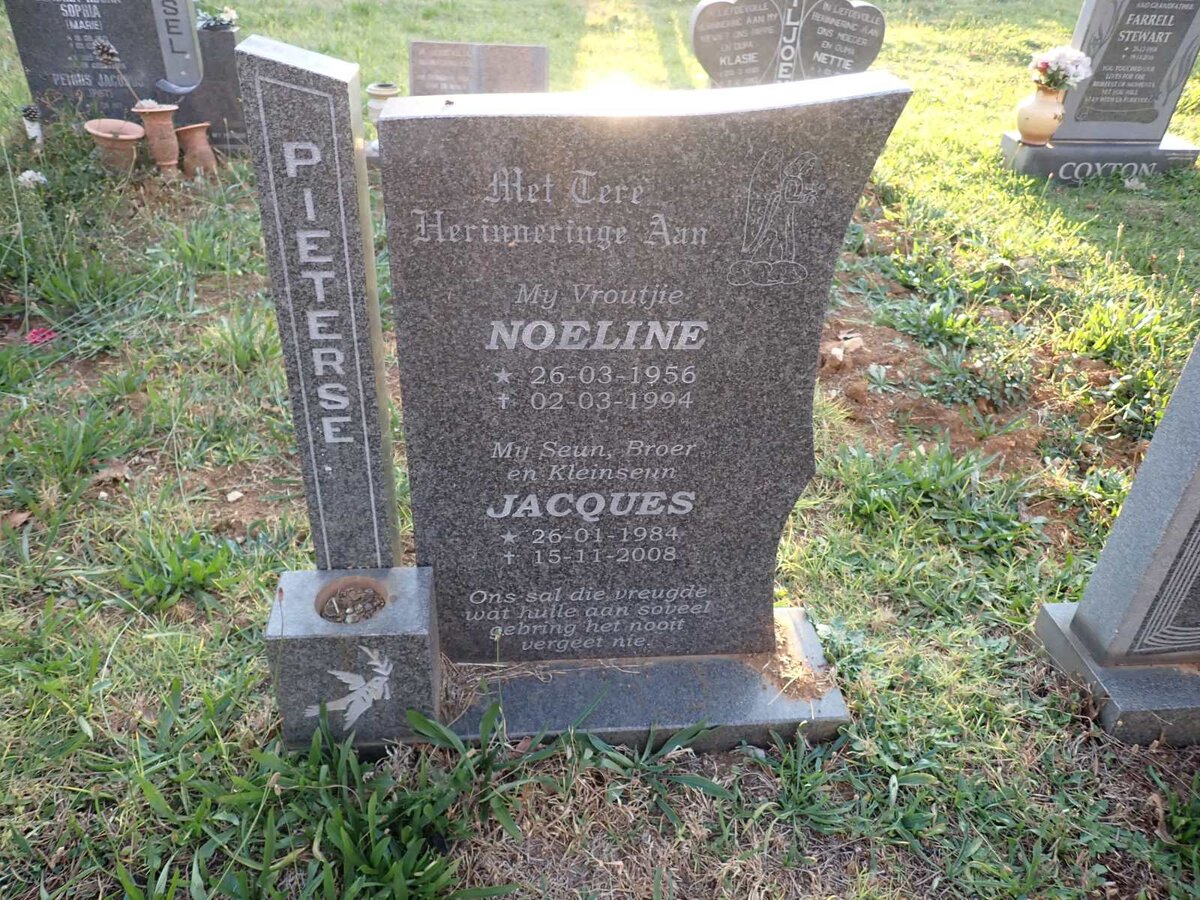 PIETERSE Noeline 1956-1994 :: PIETERSE Jacques 1984-2008