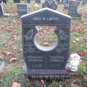 PIETERSE Arnoldus Francois 1929-1998 & Susanna Cornelia 1930- 