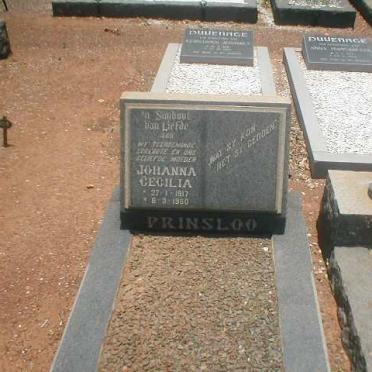 PRINSLOO Johanna Cecilia 1917-1980