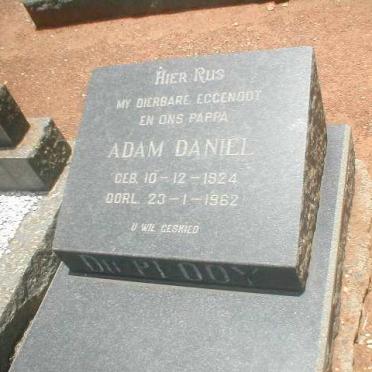 PLOOY Adam Daniel, du 1924-1962