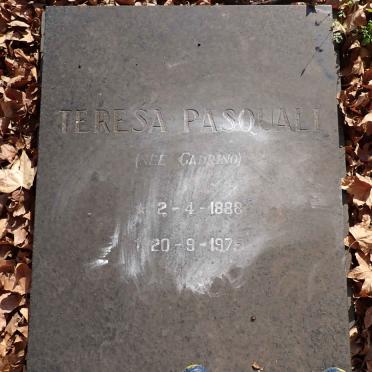 PASQUALI Teresa nee GADRINO 1888-1975