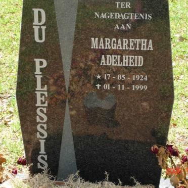 PLESSIS Margaretha Adelheid, du 1924-1999