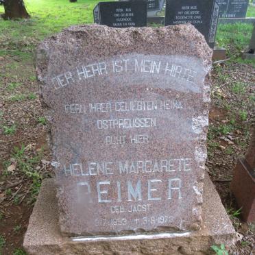REIMER Helene Margarete nee JAGST 1893-1973