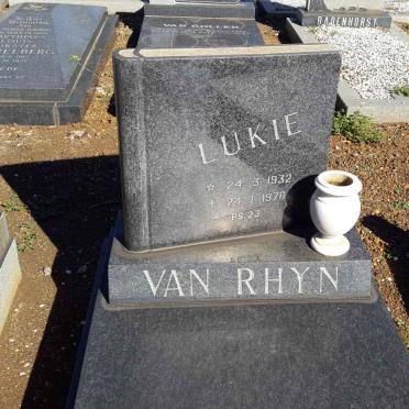 RHYN Lukie, van 1932-1976