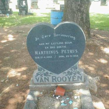 ROOYEN Marthinus Petrus, van 1942-1958