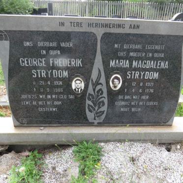STRYDOM George Frederik 1924-1986 &amp; Maria Magdalena 1921-1976
