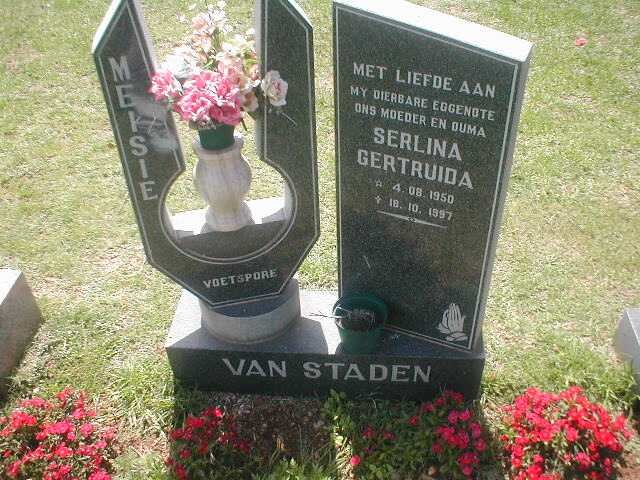 STADEN Serlina Gertruida, van 1950-1997