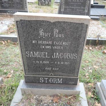 STORM Samuel Jacobus 1900-1971