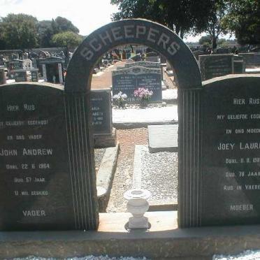 SCHEEPERS John Andrew -1964 &amp; Joey Laurens -1986