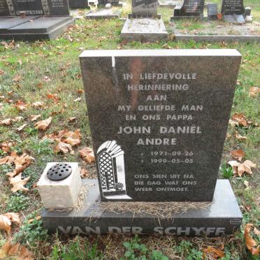 SCHYFF John Daniel Andre, van der 1971-1999