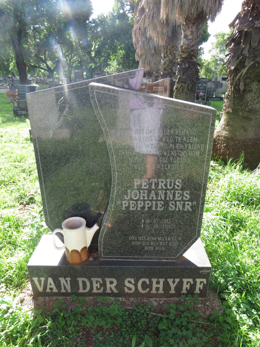 SCHYFF Petrus Johannes, van der 1952-2011