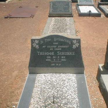 SCHUNKE Theodor 1913-1960